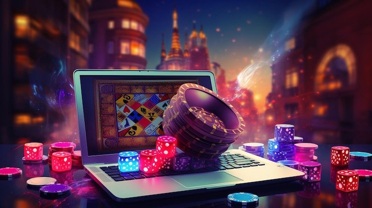 Simbol naga emas di layar slot mobile